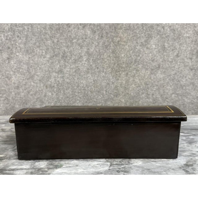 Boulle writing desk in ebonized wood with marquetry decoration of gilt brass and rosewood Napoleon III period, circa 1850...