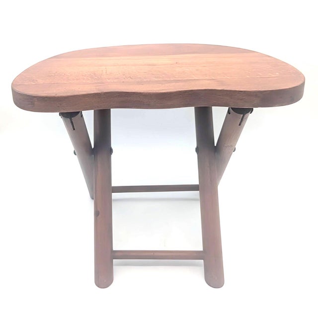Mid 20th Century Wood "Fold & Carry" Collapsible Stool For Sale In Miami - Image 6 of 14