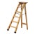 Mid-Century French Solid Pine Folding Six-Step Ladder For Sale
