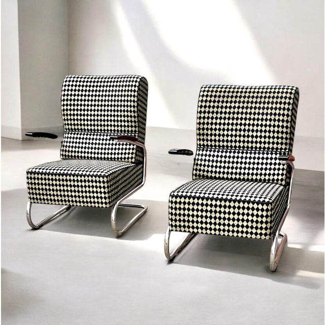 Modern Bauhaus Tubular Steel Model RS8049 Cantilever Club Chairs from Mauser Werke Waldeck, Germany, 1935, Set of 2 For Sale - Image 4 of 18