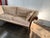 Upholstered Sofa With Carved Wood Frame and Scrolled Arms For Sale - Image 10 of 12