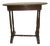 Vintage Colonial Style Wood Accent Table Dark Tone For Sale