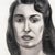 MCM Charcoal Portrait Drawing of a Woman With Side-Swept Curls - 1950s Signed For Sale In Oklahoma City - Image 6 of 8