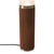 Wood 1980s Tambo Cylindro 60" Accent Floor Lamp - Dark Walnut, Weathered Brass, Frosted Acrylic, Dimmer Switch For Sale - Image 7 of 8