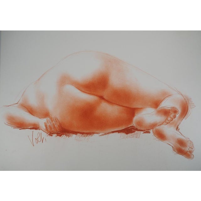 Antoniucci Volti (1915-1989) sleeping model Original red chalk drawing Signed lower left On paper 50 x 65 cm Excellent...