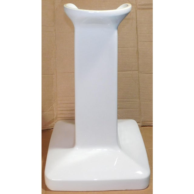 Antique 1919 Trenton Potteries Company Large Tepeco Vitreous China Pedestal Sink For Sale - Image 13 of 18