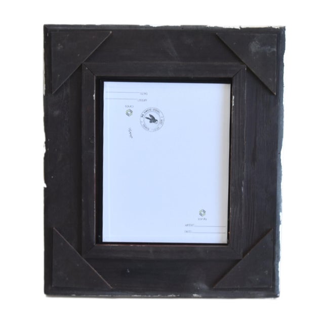 Original William Hawkins Mountain Landscape Oil Painting Including the Antiqued Silver Wood Frame For Sale - Image 4 of 5