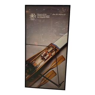 1984 Los Angeles Olympic Games Rowing Advertising Poster, Framed For Sale