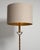 1940-1949 France Antique Brass Tripod Brass Floor Lamp For Sale - Image 9 of 11