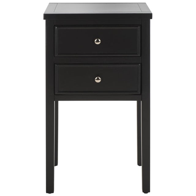 Toby Accent Table with Storage Drawer in Black For Sale - Image 10 of 10