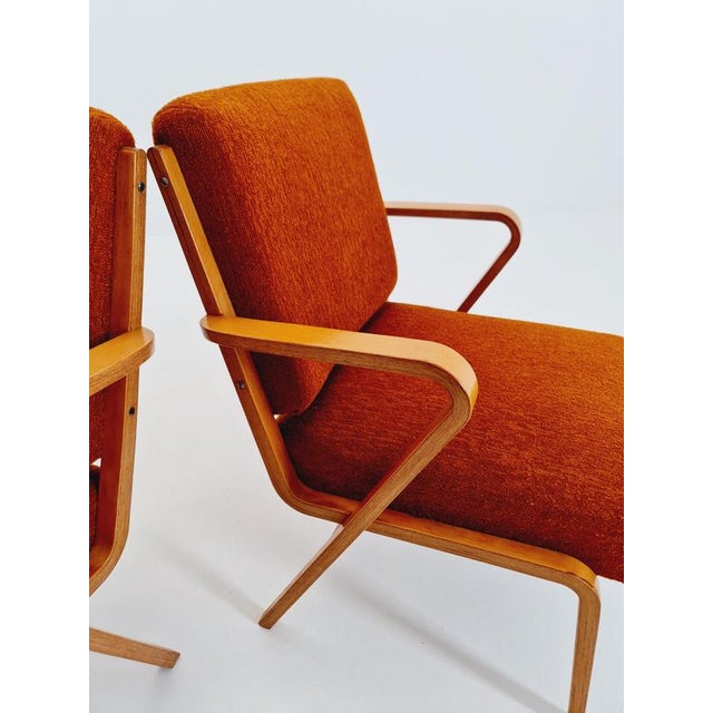 Bauhaus German Lounge Armchair by Selman Selmanagic for VEB Hellerau, 1950s, Set of 2 For Sale - Image 15 of 18