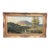 Antique Painting: Pastoral Landscape With Figure by River For Sale