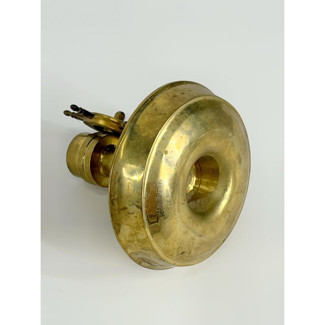 Nautical Mid Century Brass Ship Wheel Compass Trinket Dish or Ashtray For Sale - Image 3 of 10