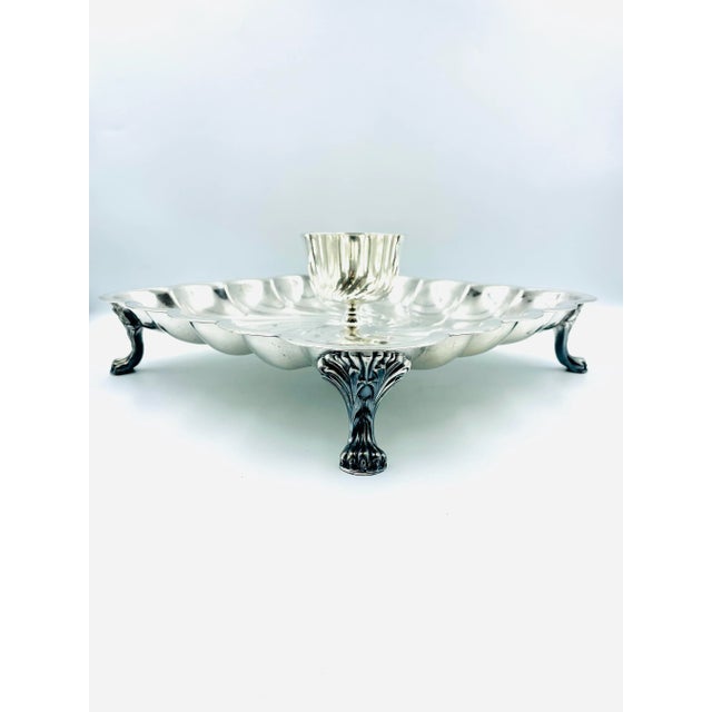 This stunning silver server is as unique as it is elegant, from the wonderful claw feet and built in center sauce bowl to...