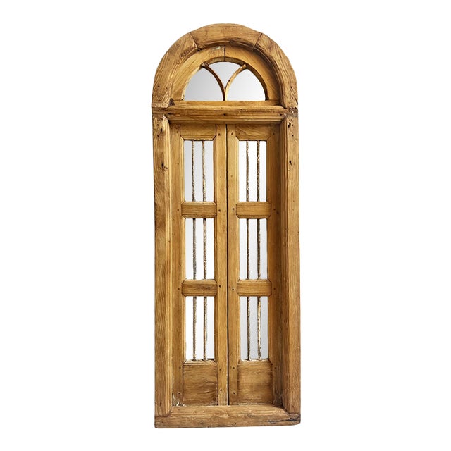 Vintage Window Shutter Mirror For Sale