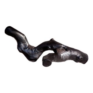 Surface Tension Wabi Sabi Black Oak Shou Sugi Ban Sculpture For Sale