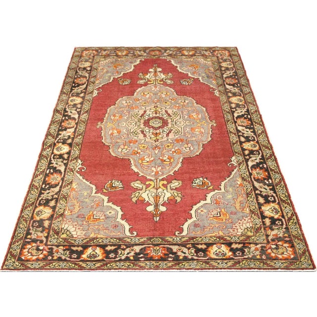 1920s 1920s Turkish Oushak Rug For Sale - Image 5 of 7