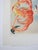 Traditional 1940 Tiger Lily Colored Woodblock For Sale - Image 3 of 6