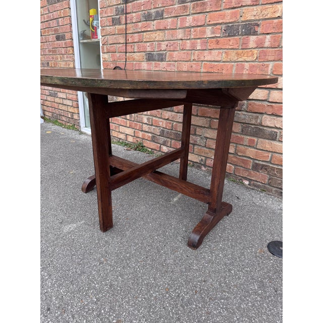 Brown 19th Century French Wine Table For Sale - Image 8 of 10