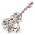 Vintage French Hand Painted Porcelain Violin & Stand For Sale