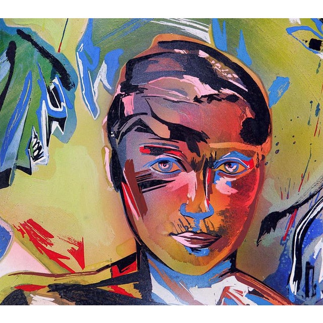 Charles Nihoul, Mixed Composition, Belgium, 1989, in Good conditions. Designed 1950 to 1959