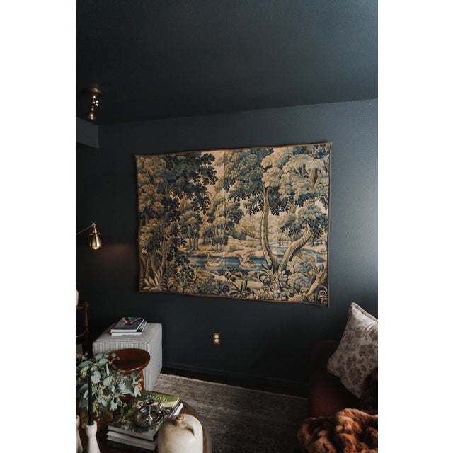 French Provincial Early 20th Century French Tapestry For Sale - Image 3 of 5