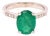 Emerald Diamond Ring 14k Gold 1.83 TCW Certified For Sale