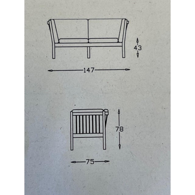 Danish Sofas in Oak by Andreas Hansen, 1970s, Set of 2 For Sale - Image 11 of 12