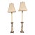 Pair of Vintage Candlestick Buffet Lamps For Sale