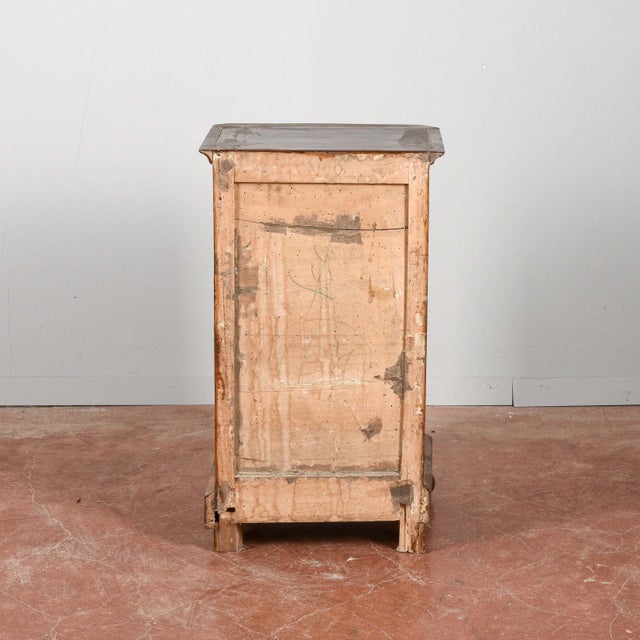 Brown Bedside Table in Wood and Veneer For Sale - Image 8 of 18