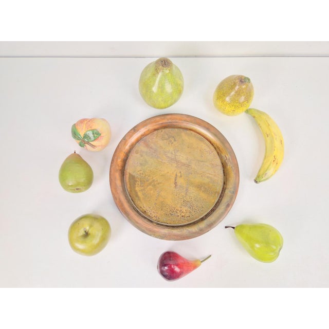 Vintage Italian Handmade Realistic Assorted Fruit in Earthenware Set of 9 This diverse collection of 9 vintage fruits is a...