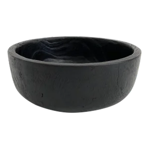 Ebonized Wood Artisan Crafted Bowl