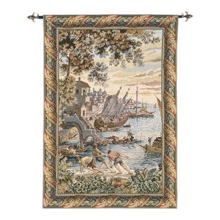 The Docks Loom Woven Tapestry - 80 X 66 Cm (2'8" X 2'2") - Requires Rod Size 2 For Sale