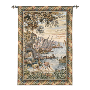 The Docks Loom Woven Tapestry - 80 X 66 Cm (2'8" X 2'2") - Requires Rod Size 2