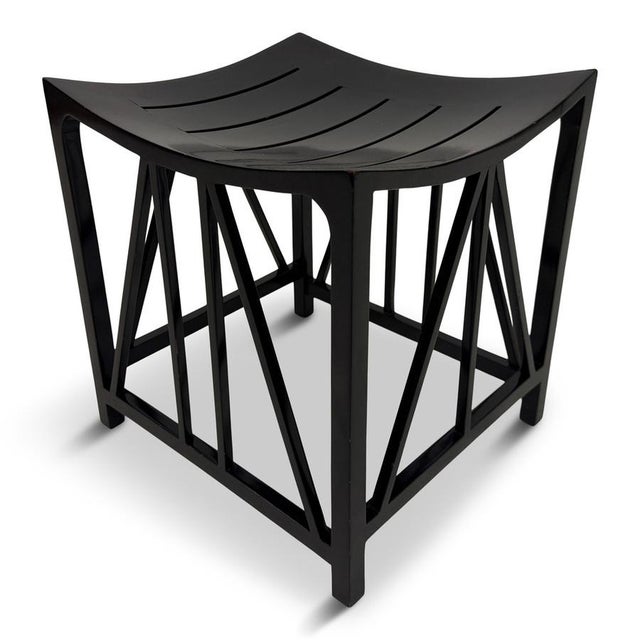 Black Thebes Style Stool, 1990s For Sale - Image 14 of 14