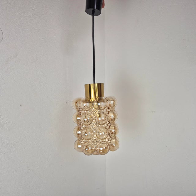 1970s Bubble Glass Pendant Lamp by Helena Tynell for Limburg, 1970s For Sale - Image 5 of 8
