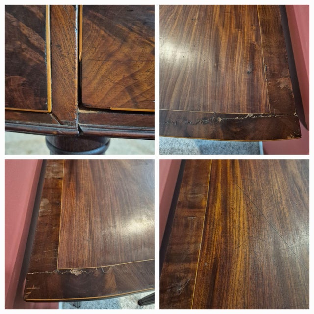 Circa 1790 Gillows Era George III English Regency Mahogany Serpentine Sideboard Table Serving Table For Sale - Image 16 of 17