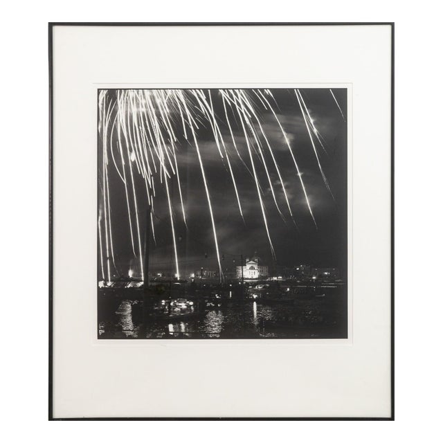 Bruce Cratsley - Venice Fireworks, 1982 Selenium-Toned Gelatin Silver Print For Sale