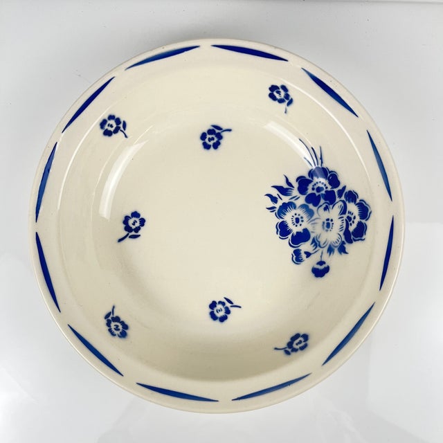 1920s Low Salad Bowl from Badonviller, 1920s For Sale - Image 5 of 9