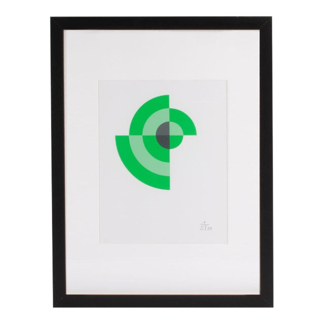 1995 “Konstruktion and Intuition” Serigraph Print by Anton Stankowski For Sale