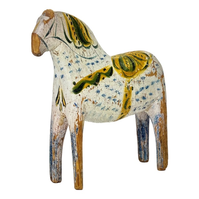 Blauknochen Dala Horse in Wood For Sale