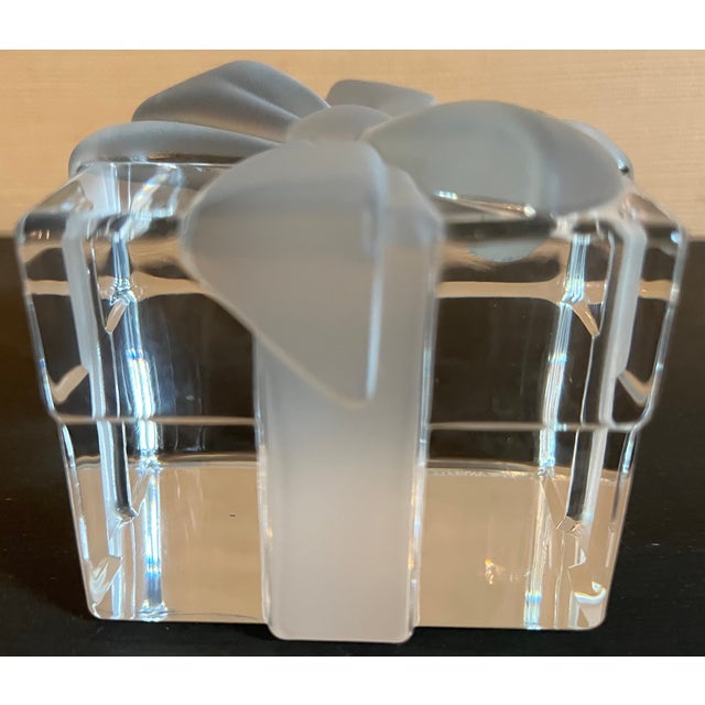 Tiffany and Co. Tiffany & Co. Crystal Paperweight Gift Box Trinket Box Paper Weight Present For Sale - Image 4 of 6