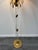 Italian Floor Lamp in Acrylic Glass and Brass with Palm Leaves Motifs, 1970 For Sale - Image 3 of 8