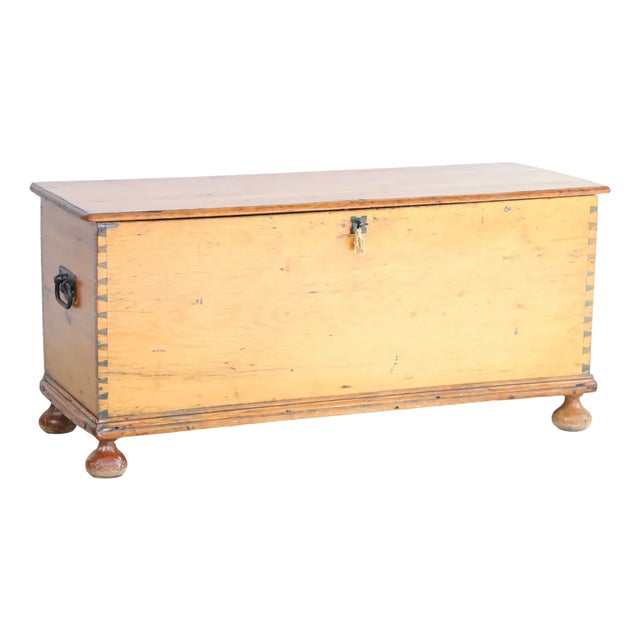 Antique Cherry Doevtail Chest For Sale