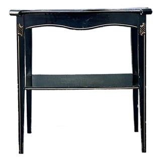 Vintage Hand Painted Chinoiserie Side Table For Sale