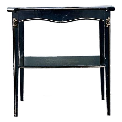 Vintage Hand Painted Chinoiserie Side Table For Sale