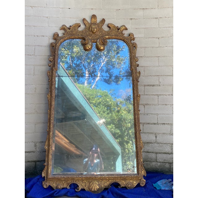 Monumental 71" Italian Baroque Style Cherub Mirror - 22k Gold Leaf For Sale In Los Angeles - Image 6 of 6