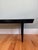 1960s MCM Vintage Black Slat Wood Bench For Sale - Image 4 of 8