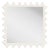 Fleur Home Garden District Magazine Square Mirror in White Dove, 35.5x35.5 For Sale