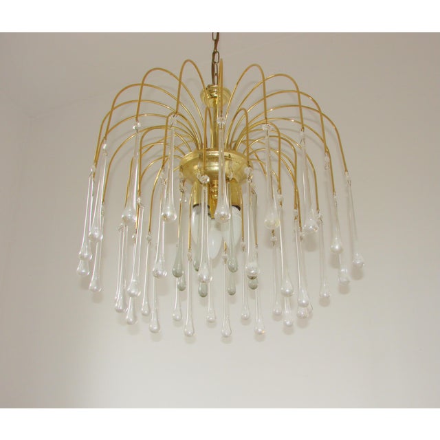 Modern Vintage Pendant Lamp in Brass, 1970s For Sale - Image 3 of 9